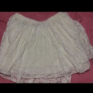 White lacy skirt
